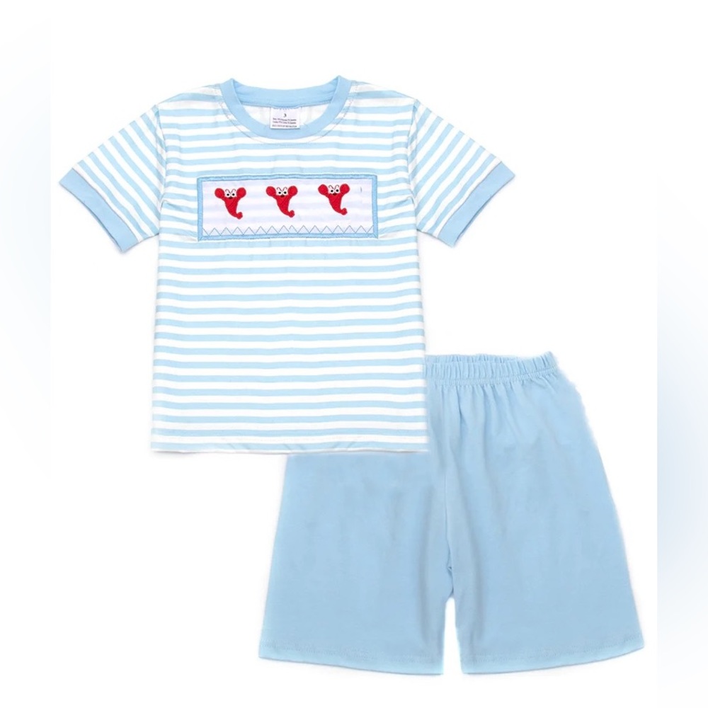 Boys Lobster Short Set